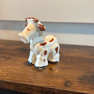 Vintage Fisher Price Little People Barnyard  Farm Cow